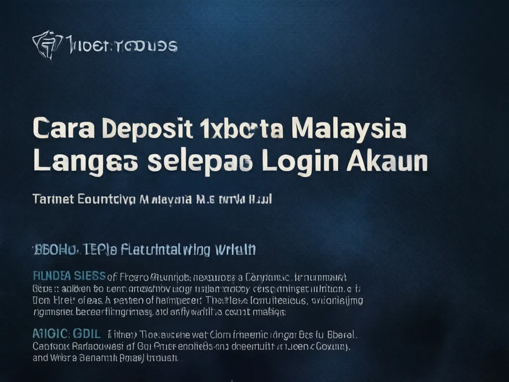 Panduan Deposit 1xbet